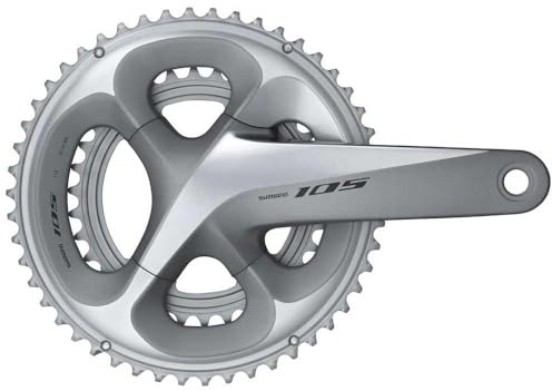 Shimano 105 Kettenradgarnitur Silber Einheitsgröße