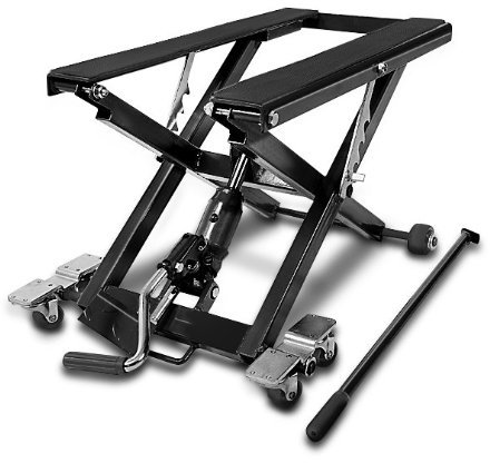 Elevador Tijera Moto XL Compatible para Moto Custom Hidraulico Negro CB14609