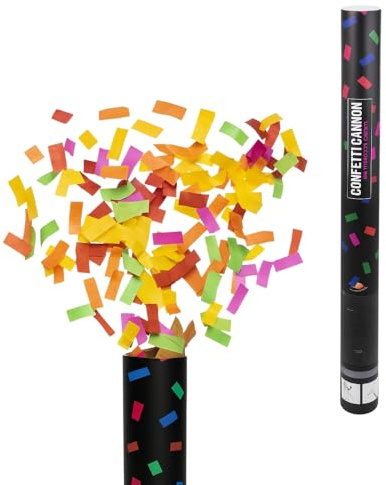 Virsus sparacoriandoli Colorati GUIR40 spara coriandoli Multicolore Cannone sparacoriandoli varie quantità e misure (6, 40 cm)