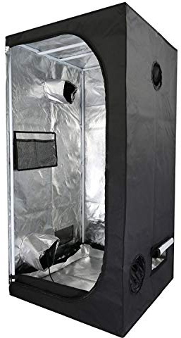 Grow Tent Growbox Plant Tent Indoor Hydroponics Grow Room Tent Growing Tent for Indoor Greenhouse Growing Plants Mylar (50 * 50 * 100cm)