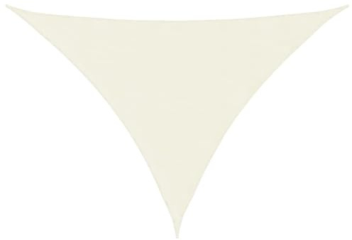 vidaXL Parasole a Vela Oxford Triangolare 4x5x6,4 m Crema