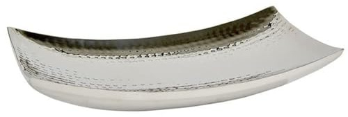 Lambert - Schale, Dekoschale - Edelstahl - rechteckig - Edelstahl - Farbe: Silber - 38 x 21 cm