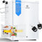 KESSER® Mini nevera con cerradura y llave, minibar 40 litros de capacidad útil, Frigorífico 22dB, cambio de sentido de apertura de puerta, 4°-16°C altura 57cm, iluminación Refrigerador blanco