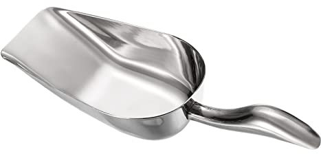PATIKIL Glace Cuillère, Inox Acier 9.5x2.4 Petit Glace Tissuant Utilité Pelle pour Cuisine Tige Fête, Argent