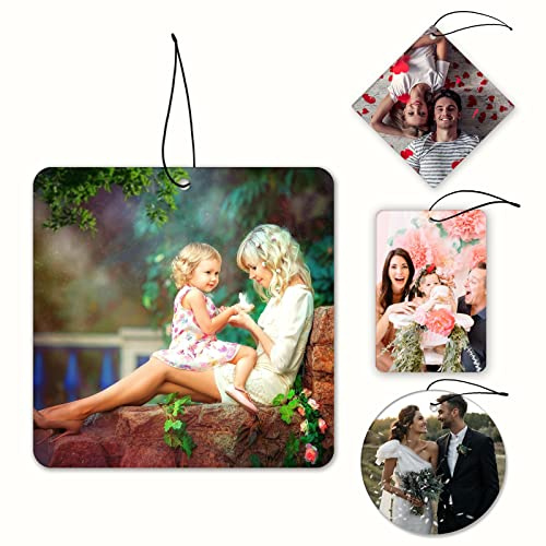 Désodorisants Personnalisés Pour Voitures, Désodorisants Photo Personnalisés, Désodorisants Sur Mesure Pour Voitures, Impression Recto-verso, Idéaux Pour La Famille et Les Cadeaux