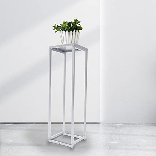 Blumenboden Vase für Hochzeit Metall Säule Blumenständer 80cm Blumenarrangement Für Hochzeitsfeier Abendessen Mittelstück, Silber,für Wohndekoration, Wohnzimmer, Coffee Shop