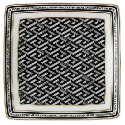 Versace La Greca Signature Quad.12 FL - Ciotola nera