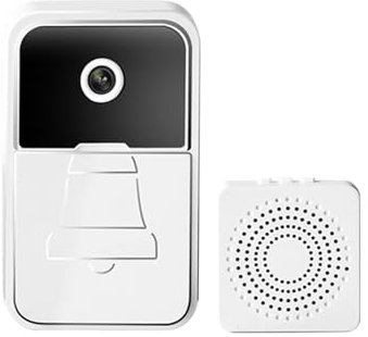 ThikK 2.4GHz WiFi Doorbell Smart Home Wireless Video Doorbell Intercom Security Outdoor Doorphone Door Camera 480X640 Chime