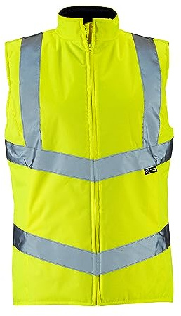Expert Workwear Hi Vis Womens Body Warmer Warm Fleece Lined Waterproof Gilet Ladies Viz Reflective Safety Work Bodywarmer