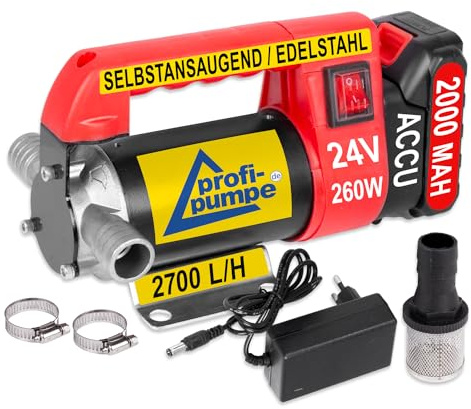 BOMBA DIESEL Bomba de gasóleo Bomba de biodiesel Universal-Star ACCU 260-4.2 - 24V - BOMBA DE TAMBOR ELÉCTRICA