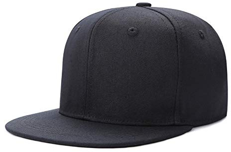 Boolavard Infant to Toddler Kid's Plain Structured Flatbill Snapback Cap