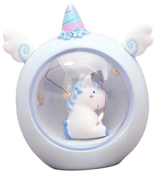 UPKOCH proiettore di luce per bambini lampada da tavolo dei cartoni animati lampada scrivania luce notturna unicorno regalo ragazze cuore di ragazza statua scultura ornamenti