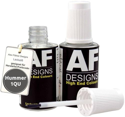 Alex Flittner Designs Lackstift Set kompatibel mit Hummer 1QU Smoke Beige Metallic schnelltrocknend 2x20ml Autolack