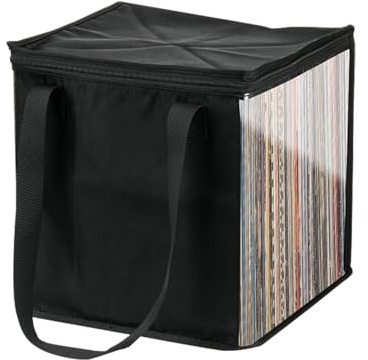 1/2 unidades bolsa de transporte para discos de vinilo, caja de almacenamiento de TPU, caja decorativa para mudanzas de archivos, maletín de transporte para álbumes, organizador de documentos para