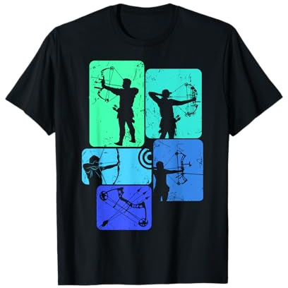 Bogenschießen Bogenschütze Bogensport Herren Kinder T-Shirt