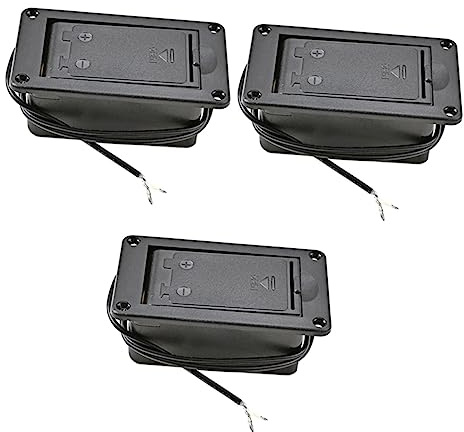 HOMSFOU Lot De 3 Compartiments À Piles pour Guitare Basse 9 V Légers Et Pratiques