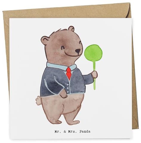 Mr. & Mrs. Panda Grußkarte Zugbegleiter Herz - Geschenk, faltkarte, anlasskarte, Glückwunschkarte, Klappkarte, doppelkarte