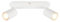 Briloner - Focos LED Interior Techo Orientable, Casquillo 2x GU10, Máx. 9 W, Lámparas de Techo Salón, Plafones Para Techo, Candeeiro Teto, 25,5 cm, Blanco