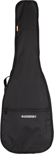 McGrey EGEB-1222BK E-Gitarrentasche Schwarz, Gepolsterte Tasche aus Nylon | 3 mm starke Polsterung, Einstellbare Rucksackgurte, Innenmaße: ca. 100 cm x 34 cm, Farbe: Schwarz, Gewicht: 480 g
