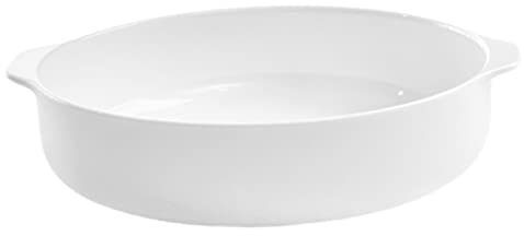 FUNOMOCYA Hotel Keramik Platte Doppel Griff Backform Pie Platten Für Backen Gewürz Mischen Schüssel Brot Bord