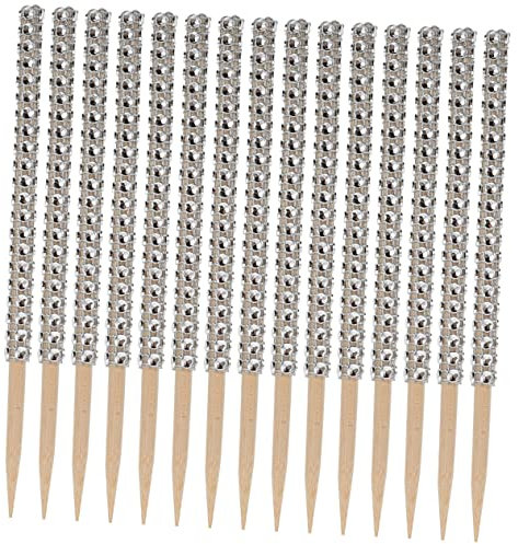 OFFSCH 32pcs Compact Candy Sticks Delicate Sticks for Cake Decoration Festival Party Accessory Safe and for Candies and Fruits