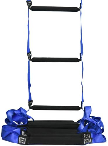 Emergency Fire Escape Ladder 13 Feet Portable Safety Rope Ladder Emergency Escape Ladders for 2-3 Story Homes for Windows, Balconies, and Sailboats, Kayaks, Etc