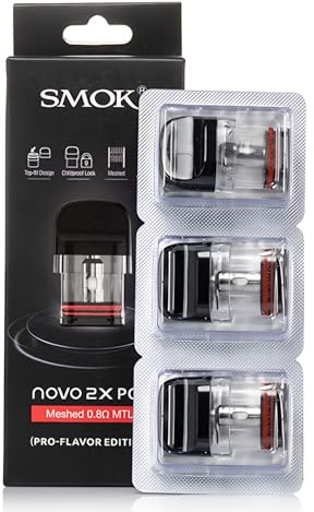 SMOK Novo 2X Cartuchos Pod Mesh 2 ml 0,8 ohm Top Fill