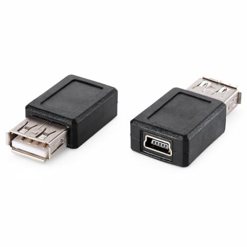 Harrista USB 2.0 Type A Female to Mini 5 Pin B Female Converter Adaptor - 1X