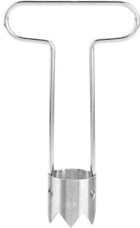 Vide-poivron rouge professionnel en acier inoxydable 304 avec poignée ergonomique, passe au lave-vaisselle