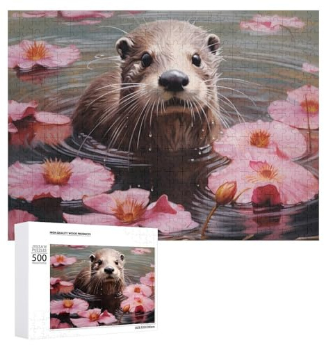 Otter in The Water Puzzle for Adults Challenging Jigsaw Puzzles for Women Men 500 PCS