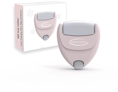 Dualfunktion Augen-Gesichtskühler mit Massagerollen - Ergonomischer Gel-Kompressen für Schwellungen, Augenringe & Spannungskopfschmerz (1)