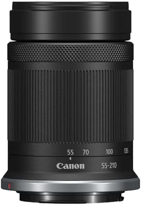 Canon RF-S Lens 55-210mm F5-7.1 IS STM - Telephoto Zoom Camera Lens with 4.5 stop Optical Image Stabilizer | Canon EOS R APS-C Compatible Camera Lens (Renewed)
