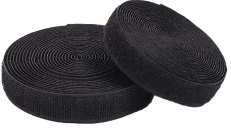 Generic Cinta de gancho y bucle para coser 20 mm, tiras de nylon no adhesivas para la espalda, sujetador de tela, cinta entrelazada para ropa, proyectos de manualidades de costura