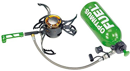 OPTIMUS Estufa multicombustible Nova: Estufa para Exteriores para Gasolina, diésel y parafina, Peso Ligero de 460 g, Incluye Bomba y Accesorios, para expediciones y Trekking.