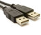 USB 2,0 24AWG A a A Masculino a Masculino High-Speed Negro Cable 0,3 m 30 cm Bajo [0.3 Metros/0,3m]