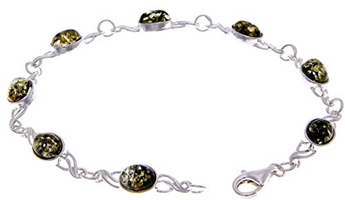 SilverAmber Damen - 925 Silber Armband mit Bernstein - 3178G