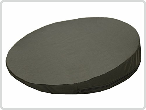 Orthopädisches Keilkissen, RUND Ø 36 cm, 100 % Baumwollbezug! - Farbe: grau - Kissen Sitzkissen Sitzkeilkissen Sitzkissen Sitzkeil *Top-Qualität zum Top-Preis*