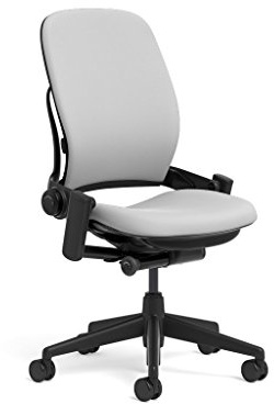 Steelcase Leap Task Chair: Black Base - Armless - No Headrest - Hard Floor Casters
