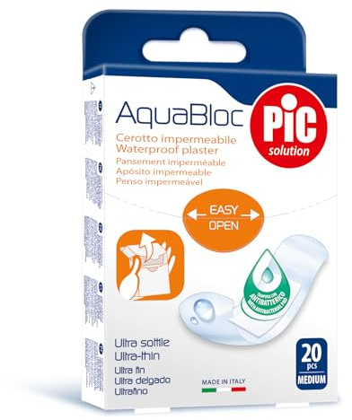Pic Solution Aquabloc Waterproof Plasters Medium 20 Units