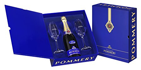 Pommery Brut Royal Champagne Gift Pack with 2 Flutes