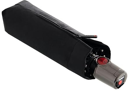 Knirps Taschenschirm T.100 Small Duomatic mit Schutzhülle I Kleiner Regenschirm mit Duomatic-Funktion I Auf-Zu-Automatik I Taschenregenschirm mit Drucktaste I Regenschirm automatisch