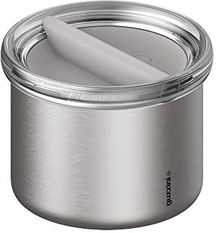 Guzzini - On The Go, Energy Lunch Box Termico - Argento, Ø 13,7 x h9,6 cm | 650ml - 10880163