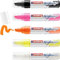 edding 5000 Marcatore Acrilico Largo, Bianco,Nero,Giallo,Arancio,Rosa, 5 Marcatori Fluo Vernice Acrilica, Punta Scalpello 5-10Mm, Acrilico per Disegno Su Tela, Carta, Legno, Ciotoli, Waterproof