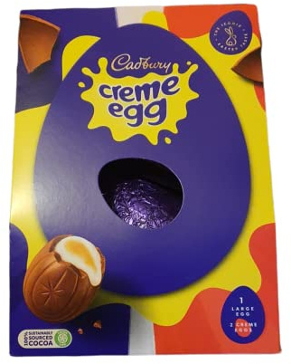Cadbury Easter Large Egg with 2 Creme Egg, 233g