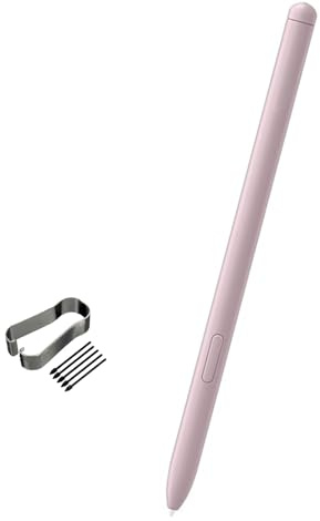 Galaxy Tab S6 Lite S Pen Replacement for Samsung Galaxy Tab S6 Lite (EJ-PP610) Stylus Touch S Pen(NoBluetooth) + Replacement Tips/Nibs, Chiffon Pink