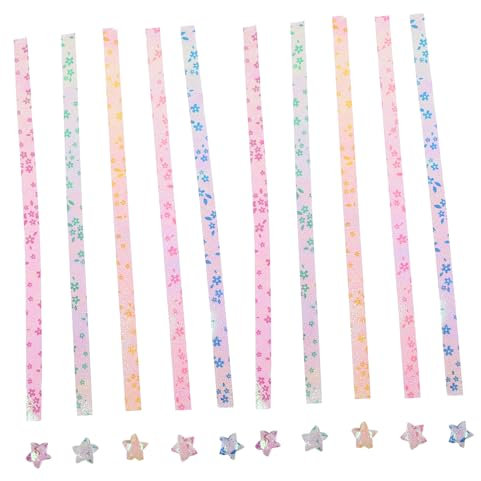 VILLFUL 5 Origami quadratisches Faltpapier Sterne aus Papierstreifen herstellen weihnachtsgeschenke weihnachts präsente Sternstreifen aus Papier Papiersterne Papier falten Hinweis Suite