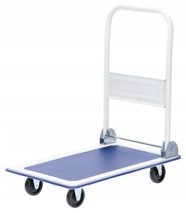 VBChome Plattformwagen klappbar – Transportwagen mit 150 kg Tragkraft, 72x45x80 cm – Lagerwagen mit Feststellbremse, 360° Lenkrollen, Universalwagen für Umzug, Werkstatt & Pakettransport