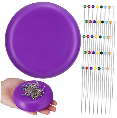 BELLIFFY Porta Spilli Magnetico Puntaspilli Contenitore per Aghi Organizzatore Magnetico Strumento per Cucire Cuscino Porta Spilli da Cucito