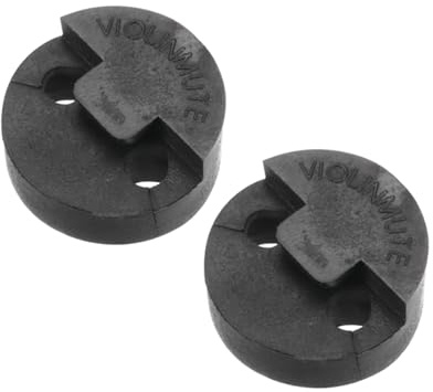 QUARKZMAN 2er Pack Gummi für 4/4 Violine Geigen Übungs Schalldämpfer | Universal Geige Schalldämpfer, Round Tourte-Style, Für Musikinstrumente, Schalldämpfer