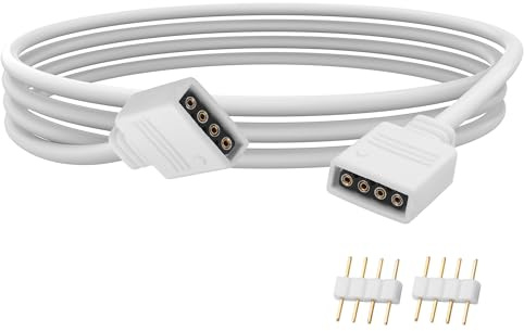 YAODHAOD Câble de répartiteur et d'extension 12 V 4 broches RGB 5 V 3 broches ARGB (100CM, RGB)